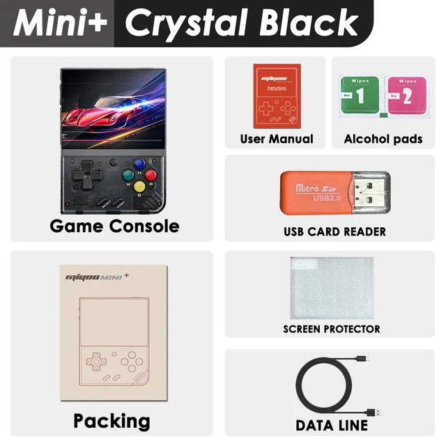 MIYOO Mini Plus Portable Retro Handheld Game Console V2 Mini+ IPS Screen Classic Video Game Console Linux System Children's Gift